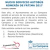 servicio autobus romeria 100